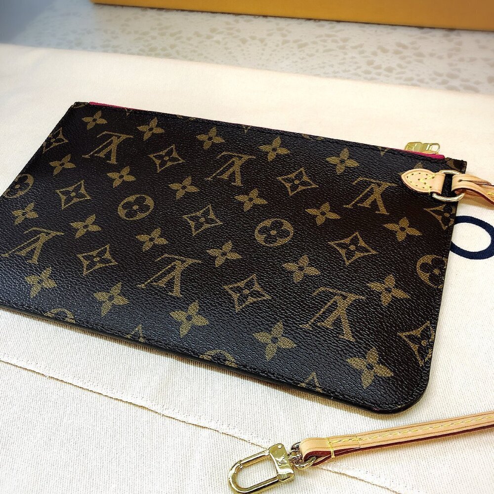 Louis Vuitton Neverfull Monogram Cerise Red Tote Bag - Picture 9 of 10